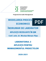 Laborator Modelarea Proceselor Economice