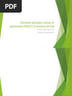 Elemente antropice incluse în patrimoniul UNESCO în America