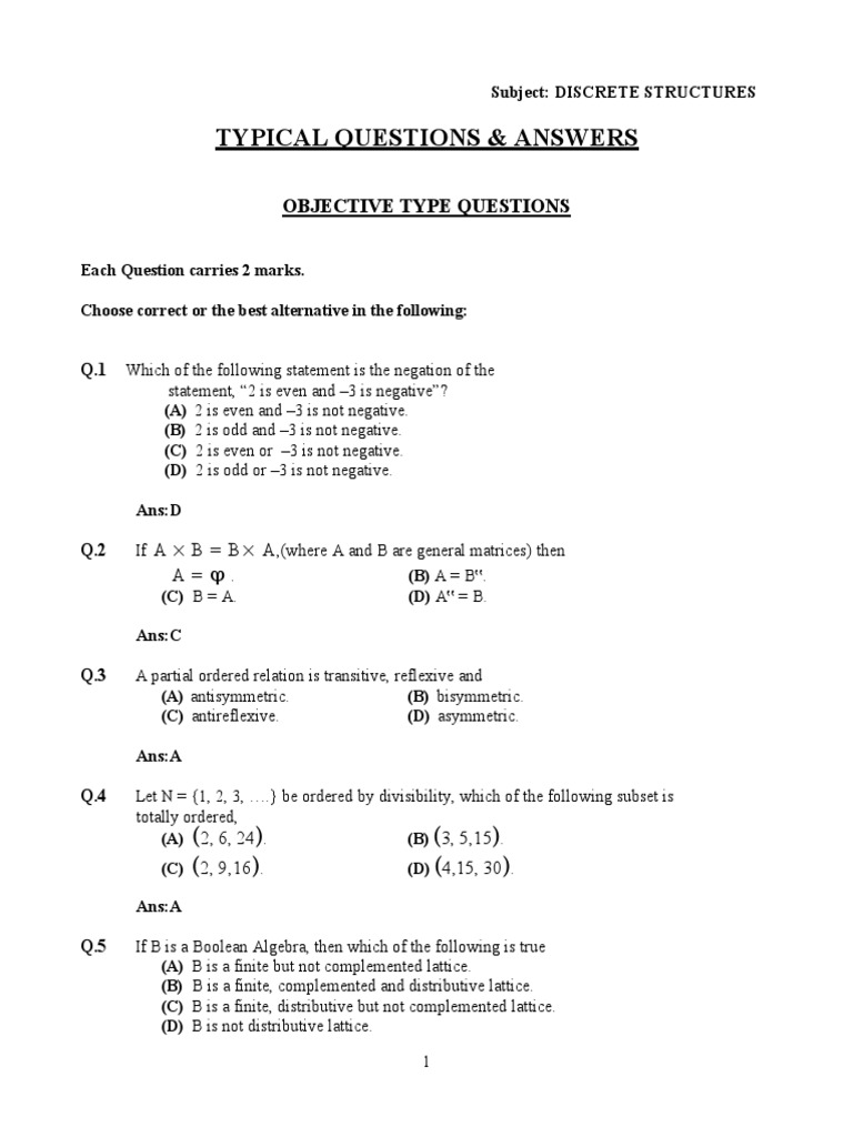 Discrete Structures Questions | PDF | Vertex (Graph Theory) | Logic