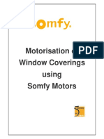 Motorisation of Window Coverings Using Somfy Motors