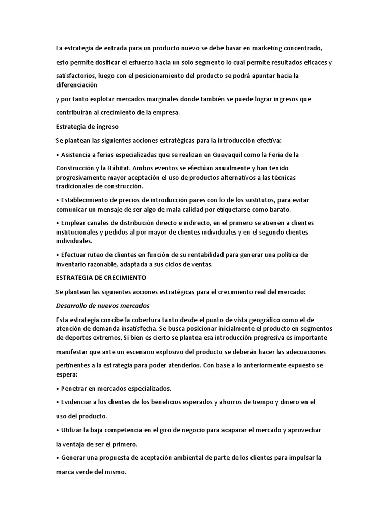 Estrategias de Marketing | PDF | Producto (Negocio) | Marketing
