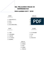 Jadwal Pelajaran Kelas Xii Keperawatan