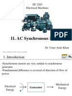 AC Synchronous Motors: EE 3283 Electrical Machines