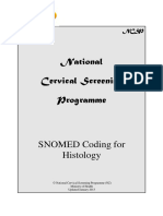 Snomed Coding For Histology Updated Jan 2013