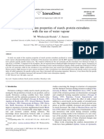 Analysis of Sorption Properties of Starch-Protein Extrudates