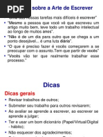 Dicas para elaboração de Artigo Científico