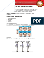 Unit VIII Bodily Action For Speech Delivery