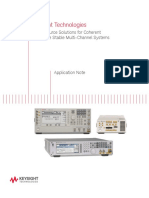 Keysight - Signal Source Solutions For Coherent and Phase Stable Multi-Channel Systems