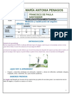 GUIA de Geometria Medición YClasificación de Ängulos