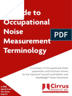 Occupational Noise Terminology Guide