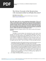 Cuany, M. (2020) - The Divine Necessity of The Resurrection A Re-Assessment of The Use of Psalm 16 in Acts 2. New Testament Studies, 66 (3), 392-405