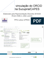 Vinculação Do Orcid À Plataforma Sucupira