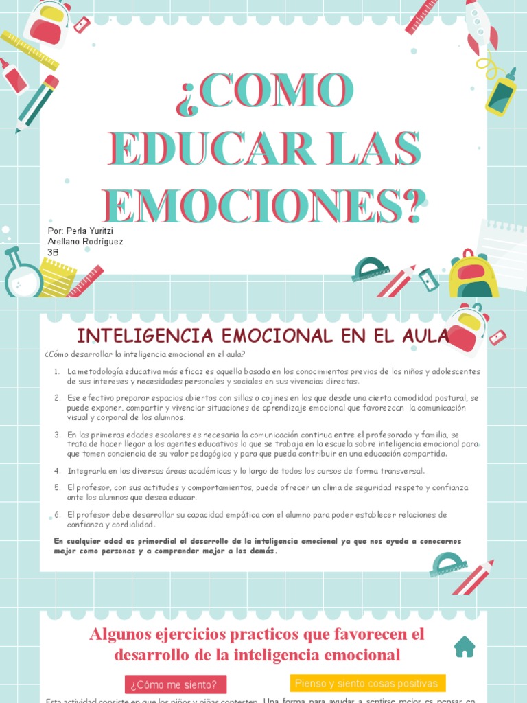Educando las Emociones en el Aula | PDF | Las emociones | Inteligencia ...