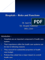 Hospitals - Roles and Functions