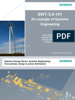 An Example of Systems Engineering: Andy Paliszewski Siemens Energy Inc. Director Wind R&D Boulder, CO