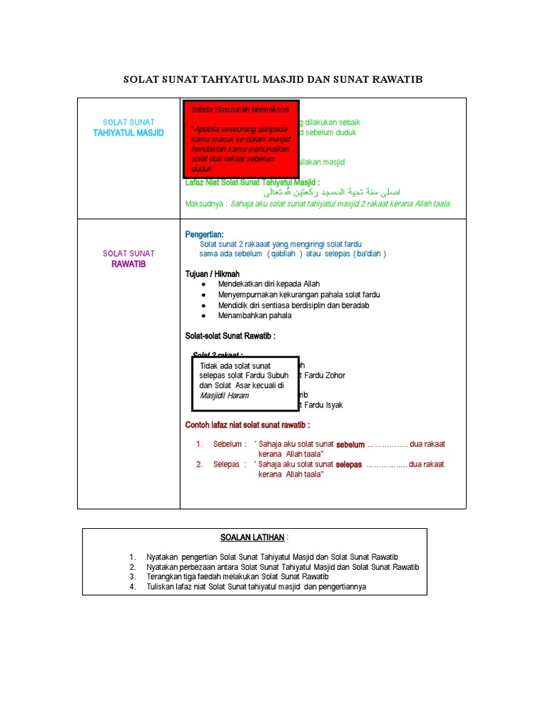 Solat T Masjid Rawatib Pdf
