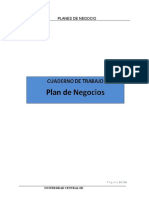 Cuaderno de Trabajo Plan de Negocios