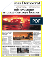 Thousands Evacuate As Blaze Destroys Homes: Heroic Firefight Spares Oakmont