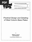 Practical Design and Detailing of Steel Column Base Plates