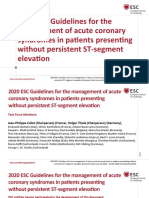 2020 ESC Guidelines For The Management of Acute Coronary Syndromes in Patients Presenting Without Persistent ST-segment Elevation