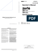 Zaxis 280-5 Excavator Operators Manual