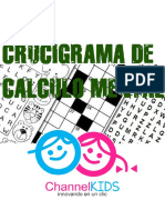 Crucigrama de Calculo Mental