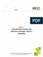 Funcionamiento Basico Demanda, Oferta y Equilibrio, Semana3