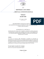 República de Chile Tribunal Constitucional: Sentencia Rol 8637-2020