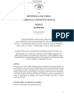 República de Chile Tribunal Constitucional: Sentencia Rol 8620-2020