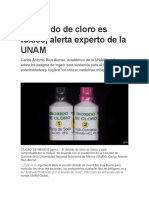 dioxido de cloro es toxico