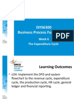 ISYS6300 Business Process Fundamental: Week 6 The Expenditure Cycle
