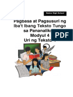 Pagbasaatpagsusuri - MOD 4