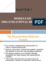 Models of Organizational Behavior