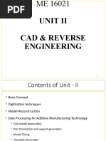 Unit Ii Cad & Reverse Engineering