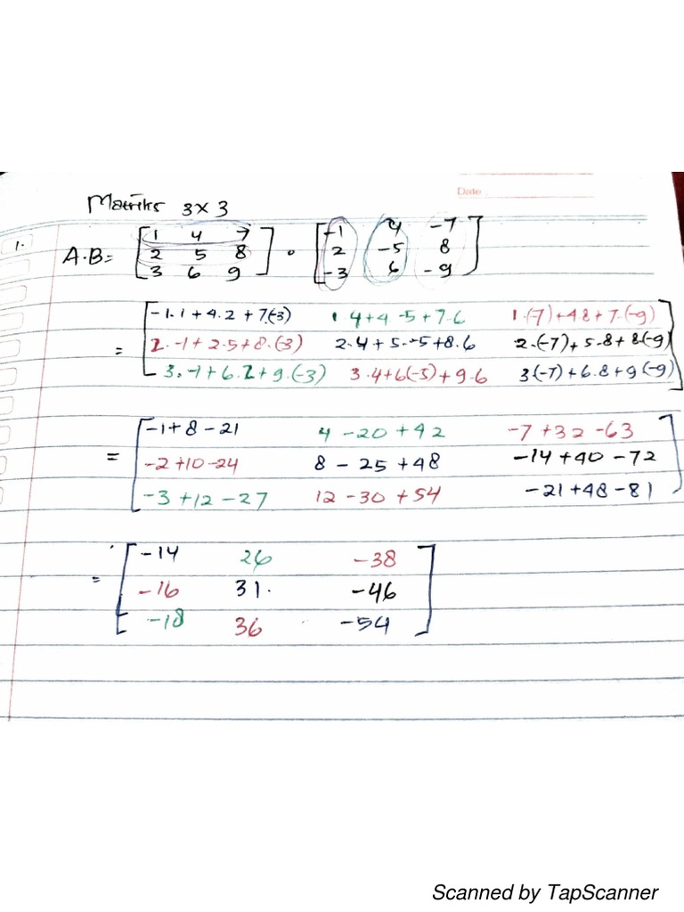 Matriks 3x3 | PDF