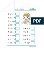 tablas multiplicar 4º grado