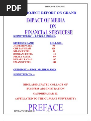 Media Of Finance Financial Markets Capital Market
