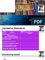 Technical English 3 - Session1 - General Information