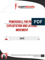 20 PowerShell For Post Exploitation and Lateral Movement