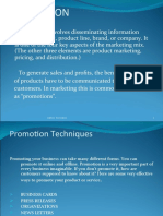 Elements of Promotion Mix