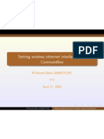 Setting Wireless/ethernet Interface Using Commandline: M Naresh Babu-2008EET2291