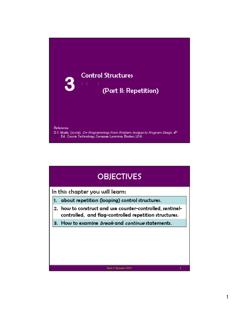 C++ Repeat Structure PDF Control Flow Software Development