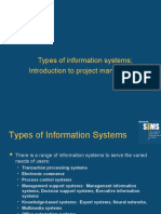 Types of Information Systems Introduction To Project Management