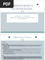 Empowerment Technologies: Quarter 1 - Module 6 Principles of Visual Design Using Infographics