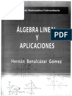 Álgebra Lineal y Aplicaciones de Benalcazar