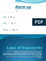 1-Laws of Exponents