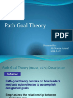 Path Goal Theory: Presented By: Ali Noman Ashraf M.B.A-4