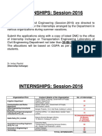 Notice of Internship (2016 Session) - 1