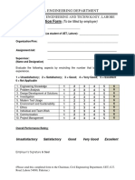 Internship Evaluation Form For Employers (Modified)