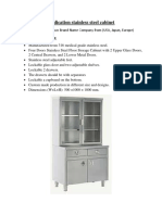 Medication Stainless Steel Cabinet